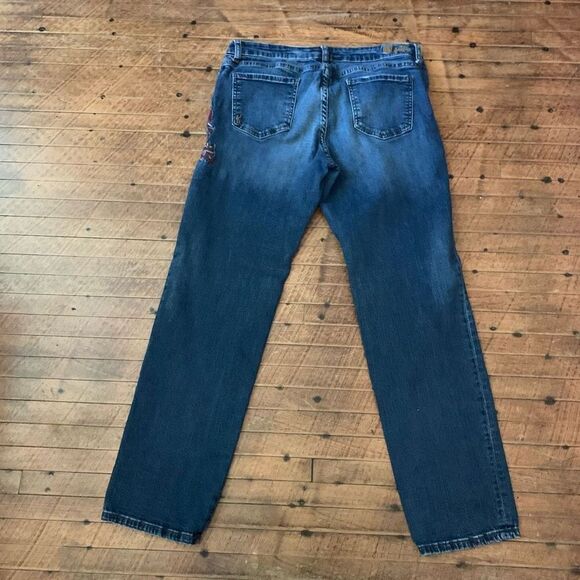 Kut from the Kloth embroidered Katy boyfriend relaxed jeans - Picture 5 of 6